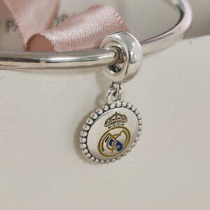Pandora Real Madrid CF / Madrid Soccer Futbol Dangle Charm S925 Silver with box